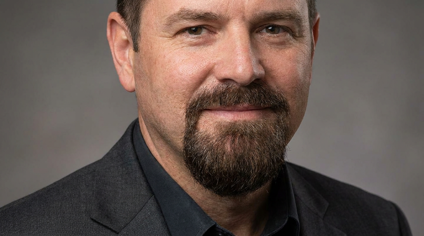 Sharp tapered goatee and mustache created on a photo with the AI beard generator