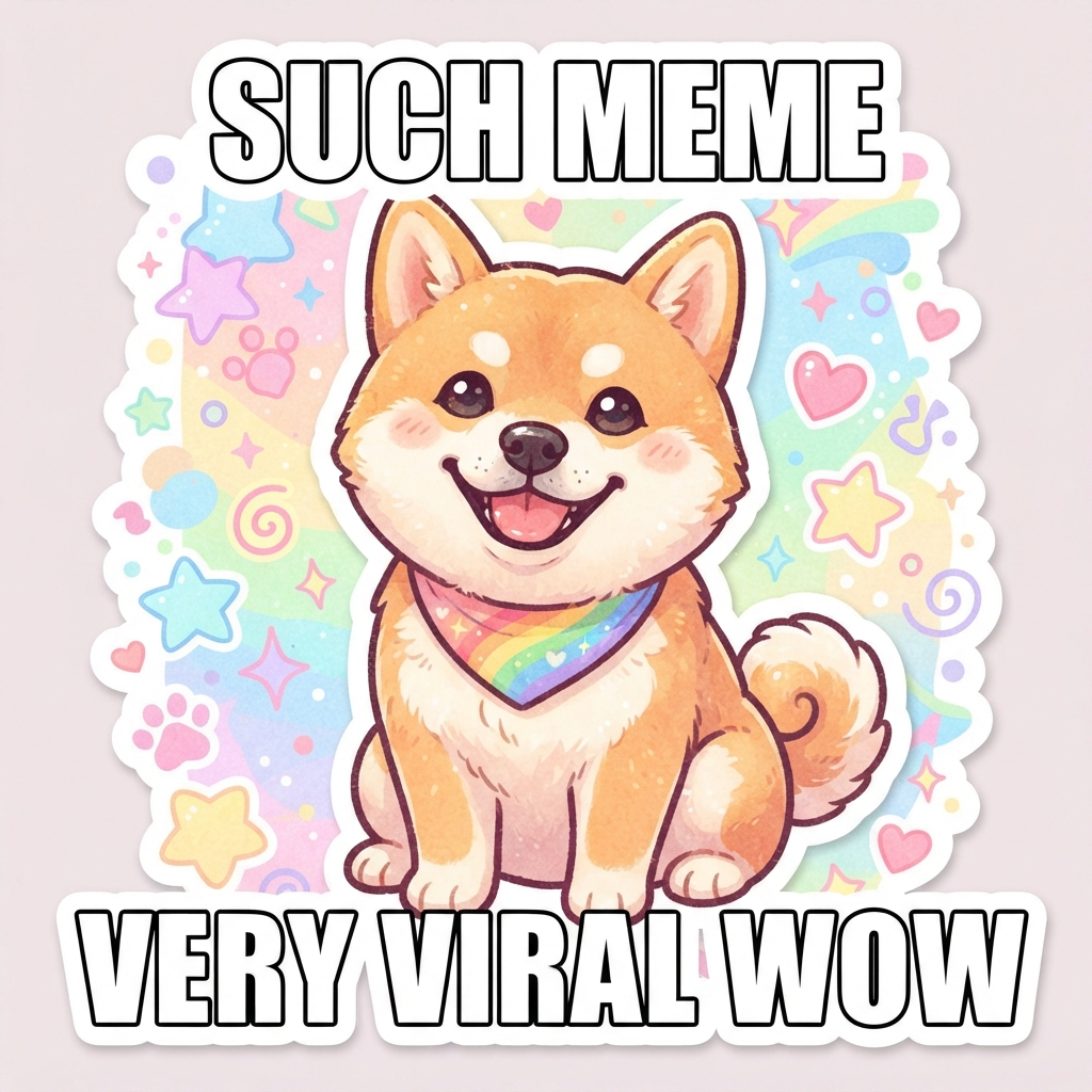 AI Crushon meme generator — a wholesome cute shiba inu dog meme with big white Impact caption text, generated by the AI Crushon meme generator