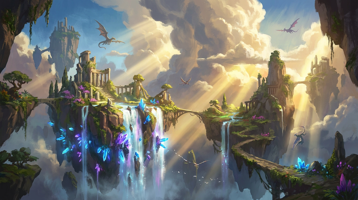 Stunning 4K fantasy landscape generated by the Nano Banana Pro AI image generator