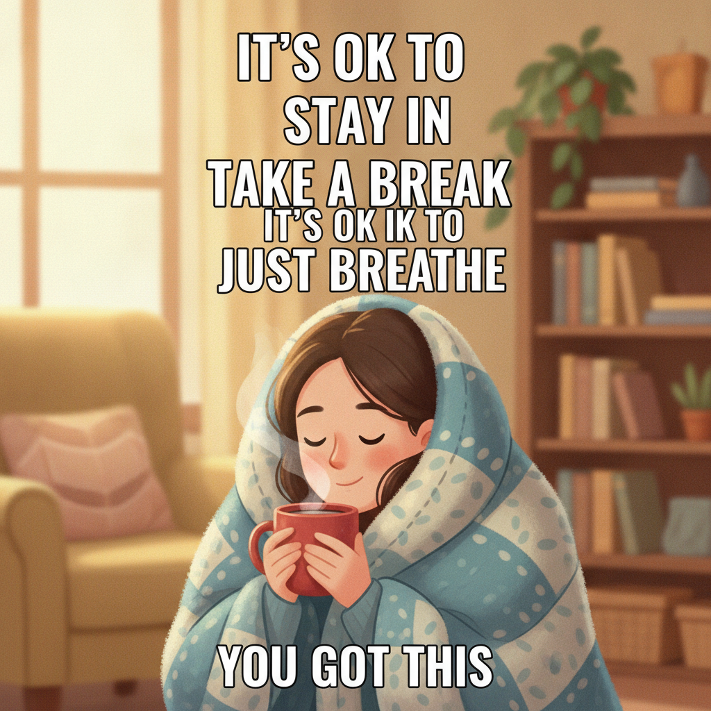 AI It's OK meme generator — a supportive sunset meme of two friends on a bench with a comforting hand and bold ITS OK caption text, made with the AI It's OK meme generator