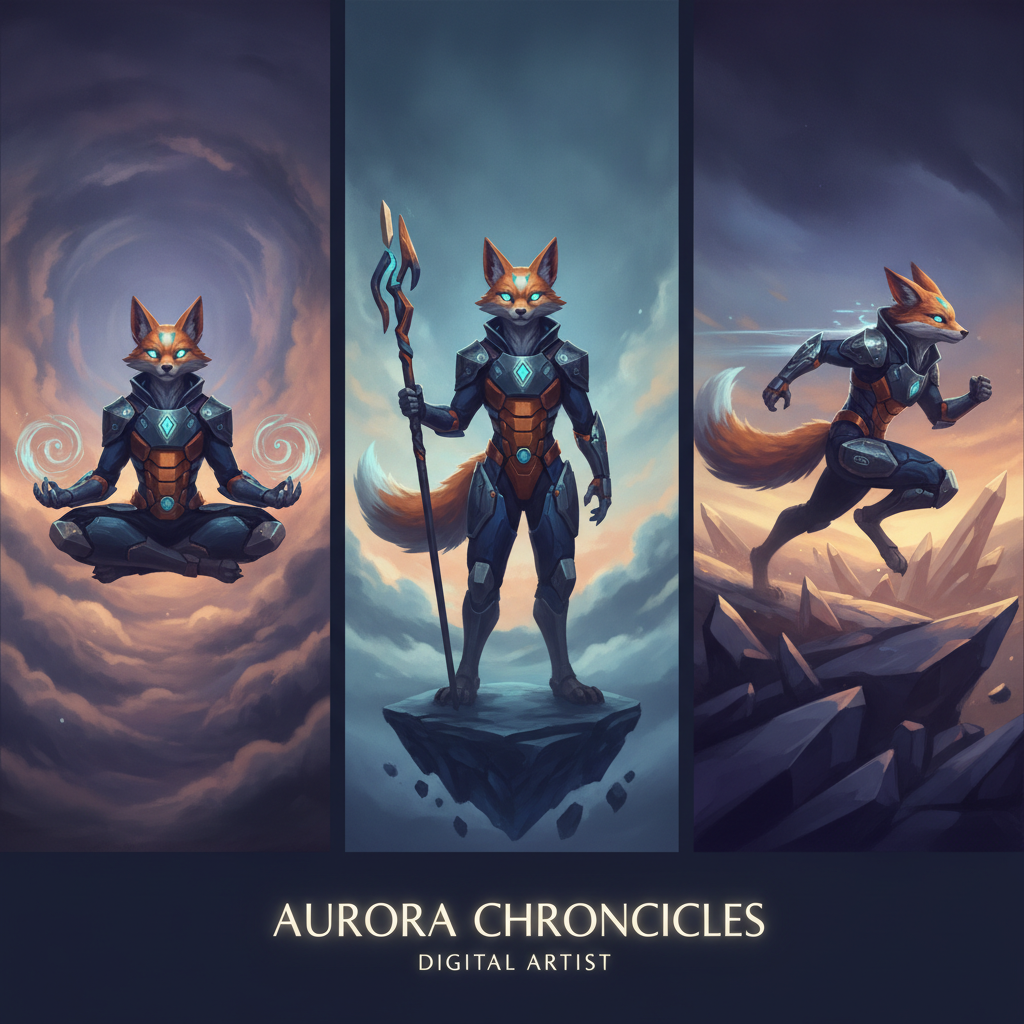AI long-term image creation — the same character shown consistently across multiple frames side by side, made with the AI long-term image creation tool