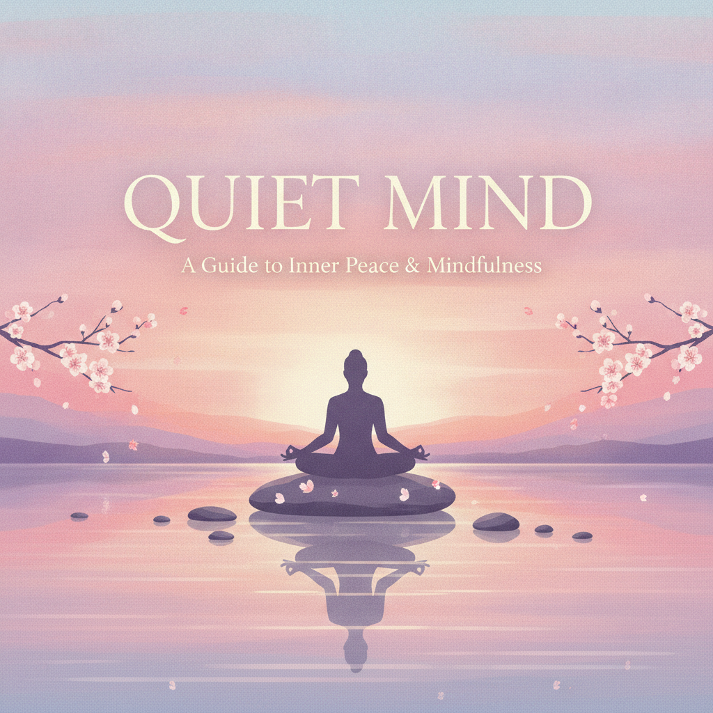 AI podcast cover generator output — calm wellness podcast cover with a soft pastel sunrise gradient and gentle serif title, spotify podcast cover maker result
