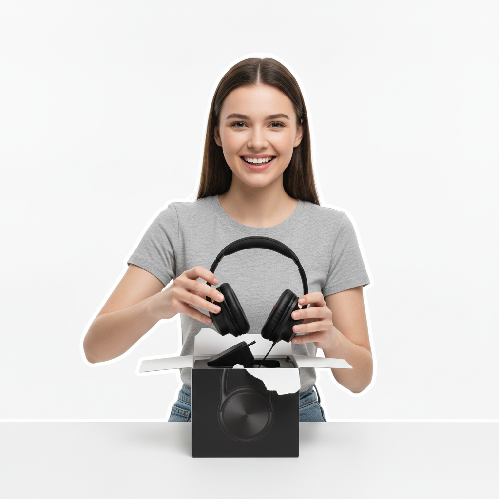 Product video subject with background removed and replaced by a clean white studio backdrop