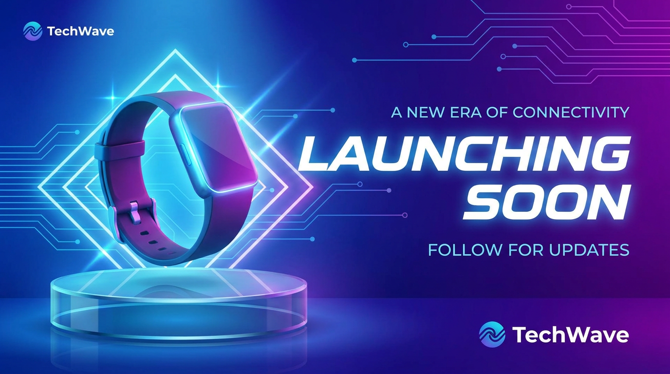 Sleek product launch announcement graphic for social media from the AI content generator