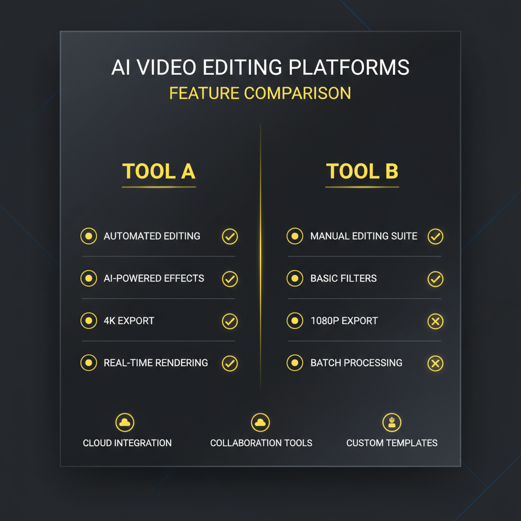 Feature comparison chart between our AI video generator and DeepBrain