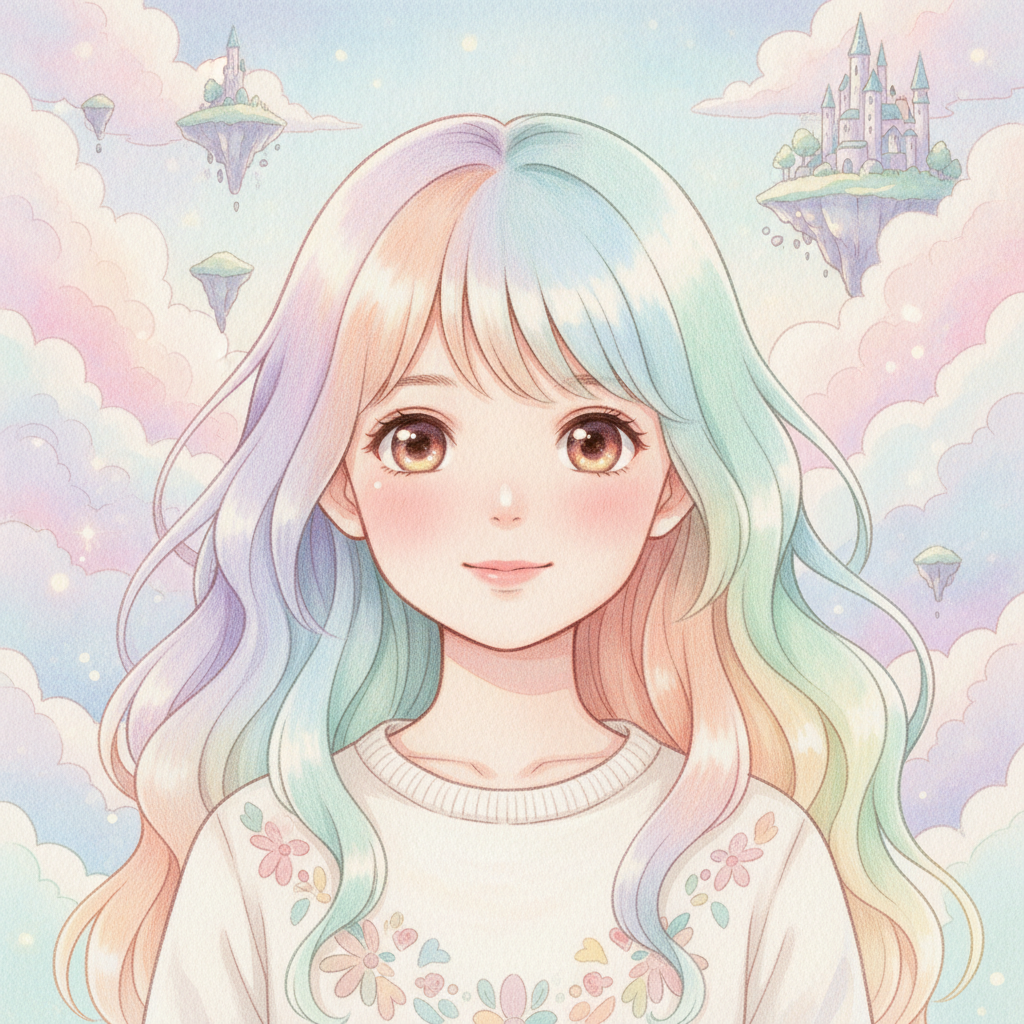 Anime style character portrait produced with an AI image subscription that never runs out of credits