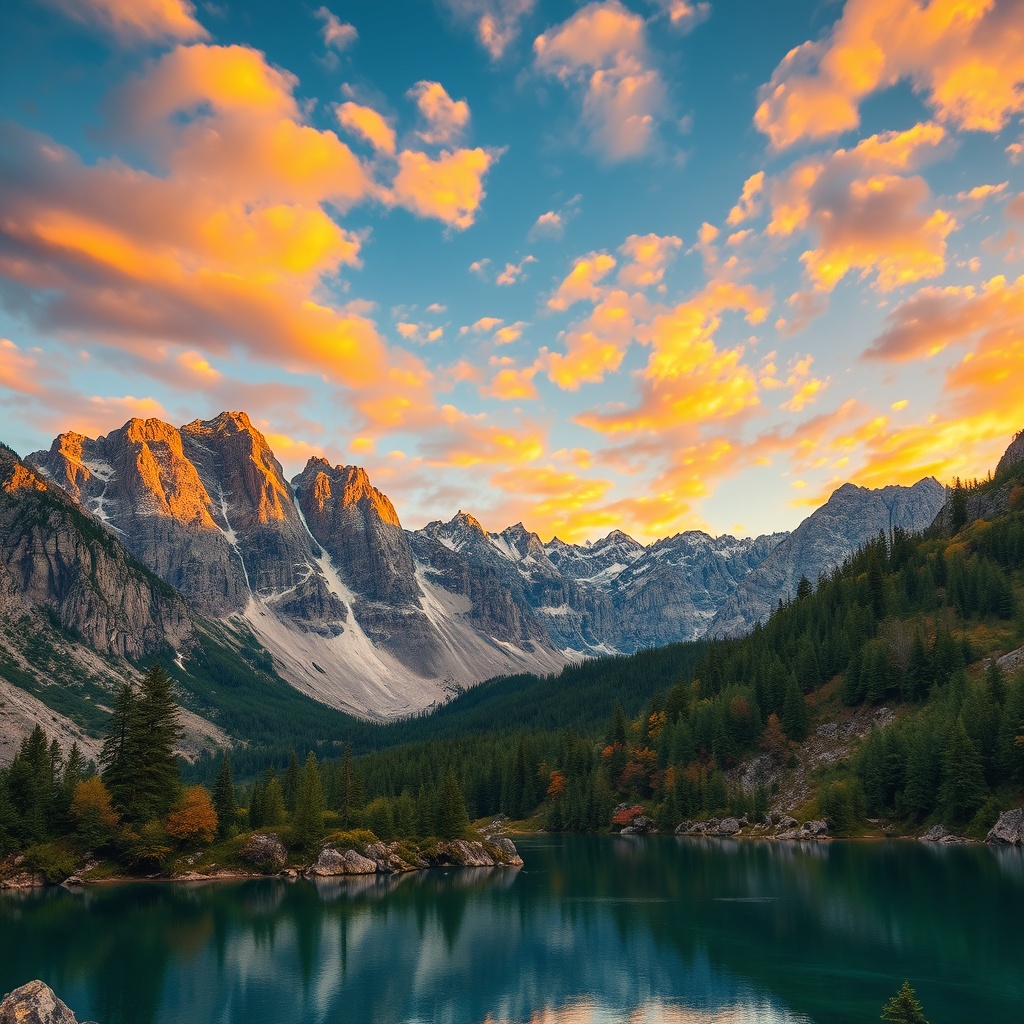 Landscape photo enhanced by AI — sharper details, HDR colors, and 4K clarity