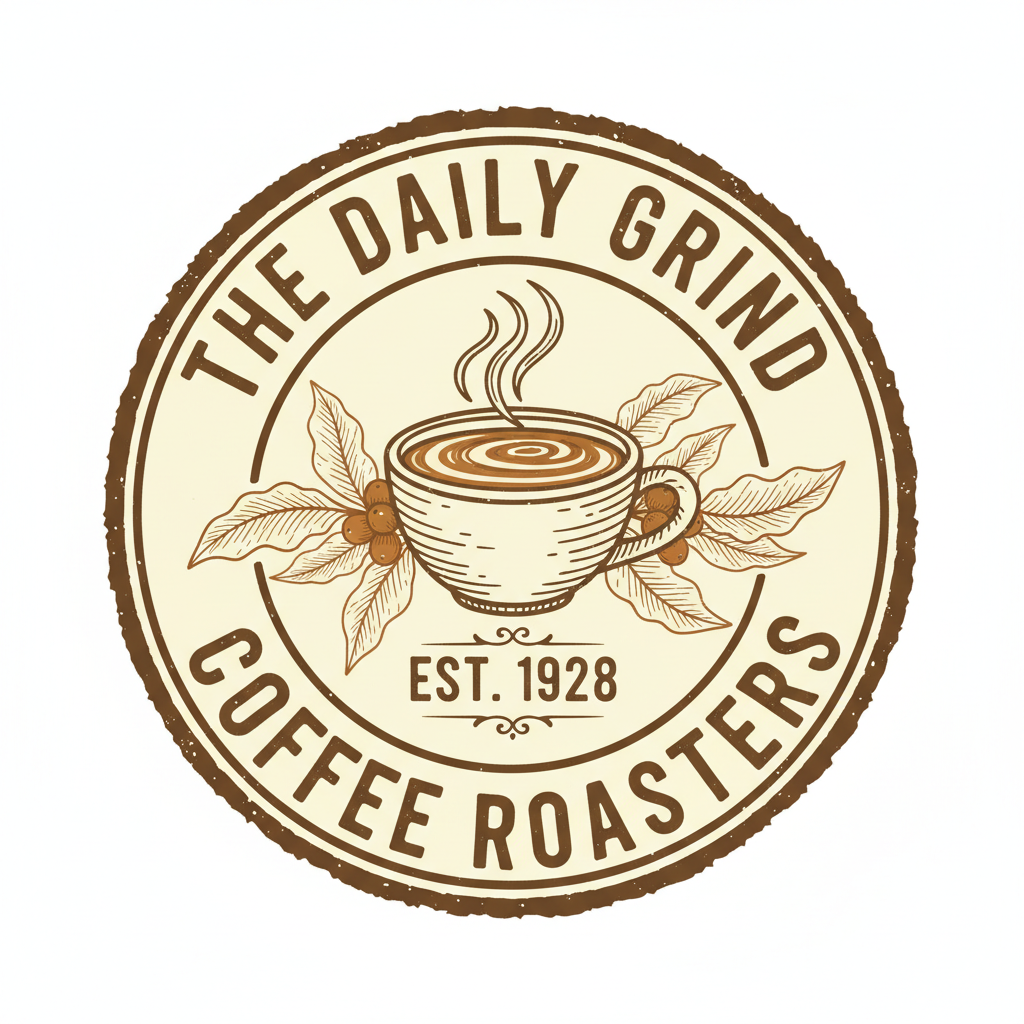 AI Generated Vintage Coffee Shop Logo