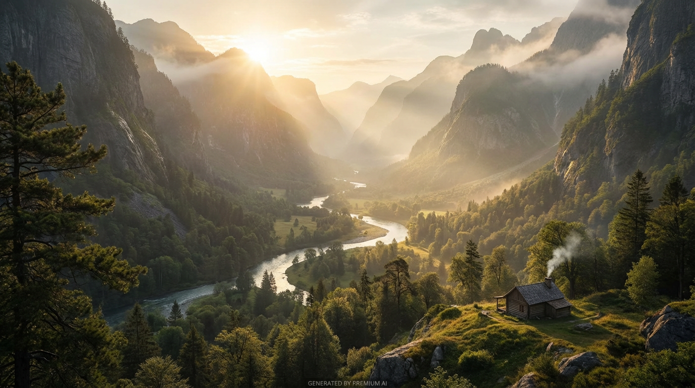 Beautiful 4K AI generated landscape showcasing premium image generation quality