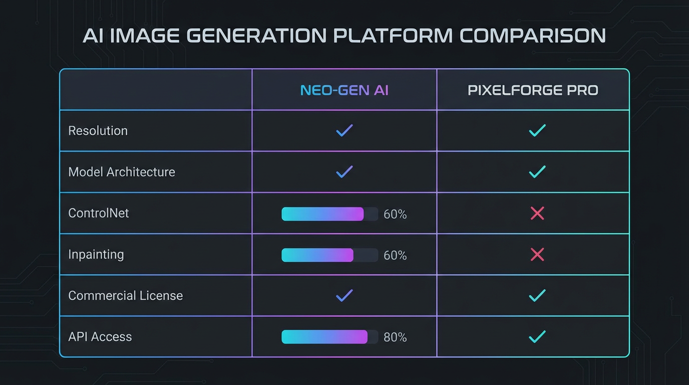 Feature comparison chart between Nano Banana 2 and DALL-E