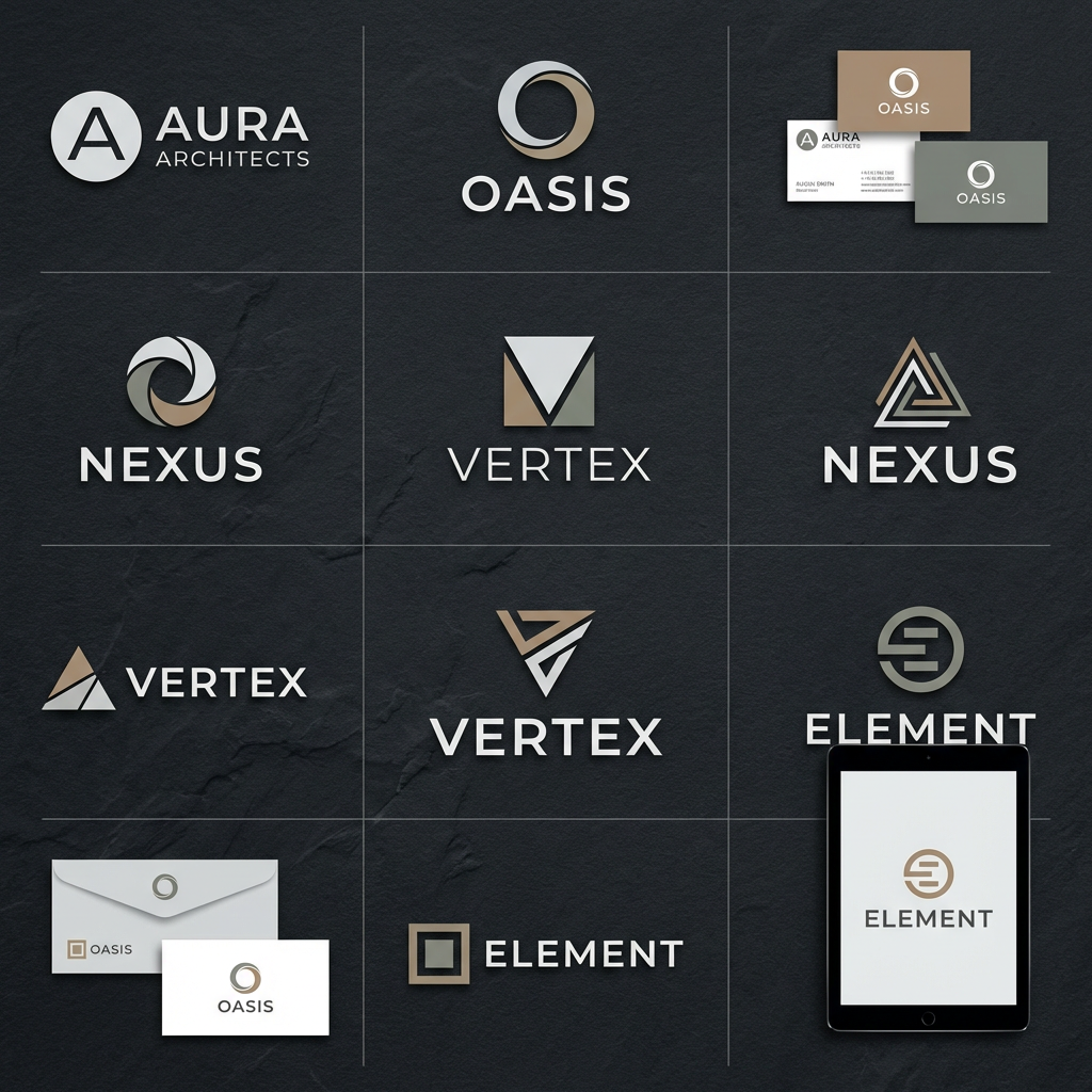 Modern logo designs generated by Banananano2 AI image generator