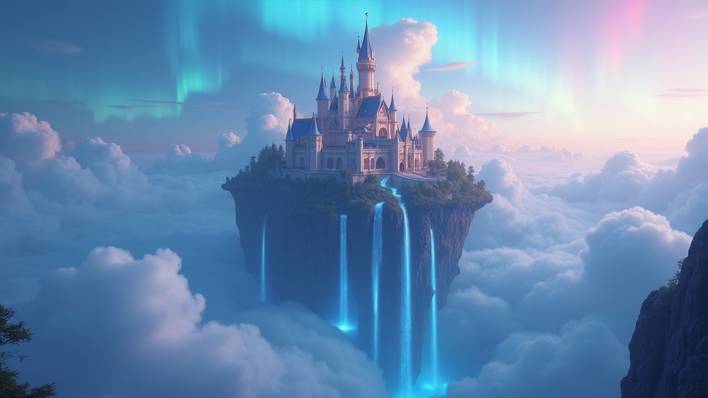 Fantasy castle artwork generated free without creating an account