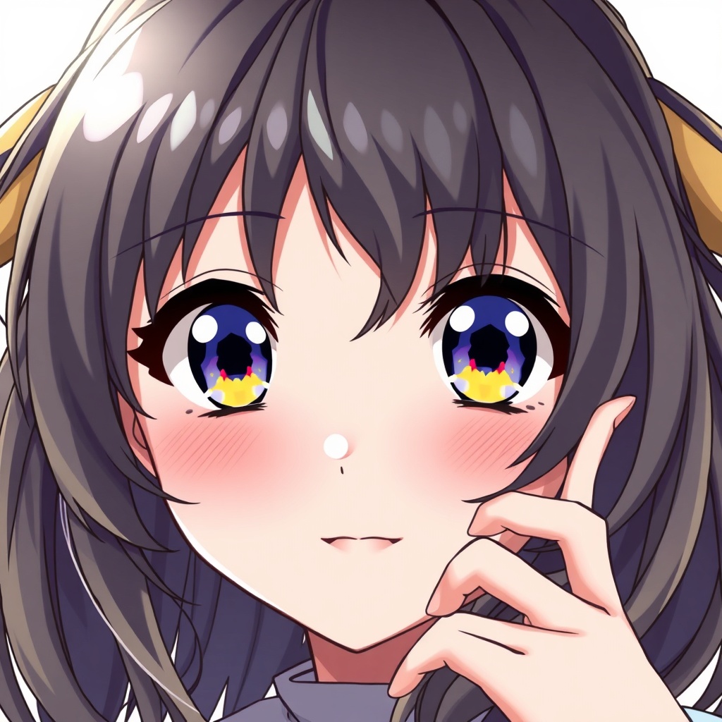 AI generated anime style character portrait illustration