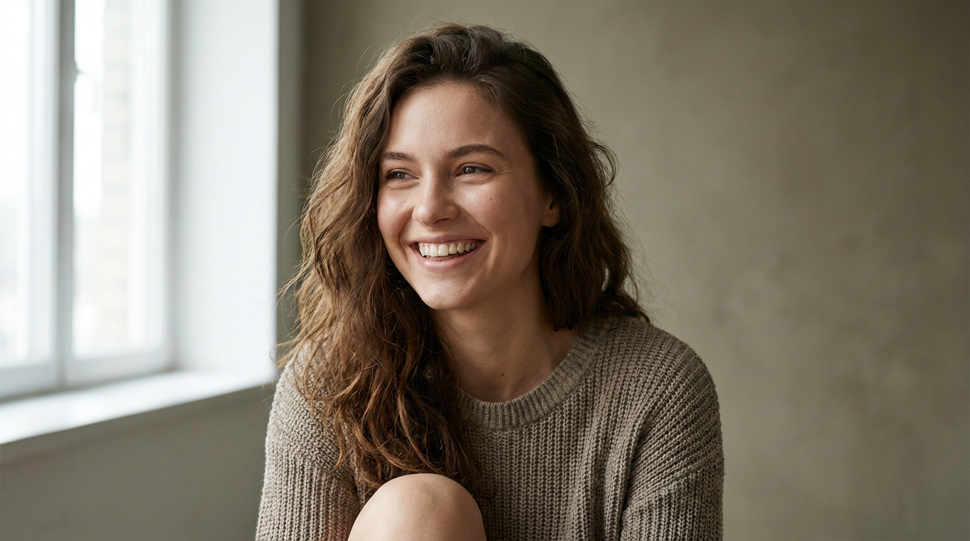 Browser AI art — photorealistic editorial portrait produced with a web-based AI image generator